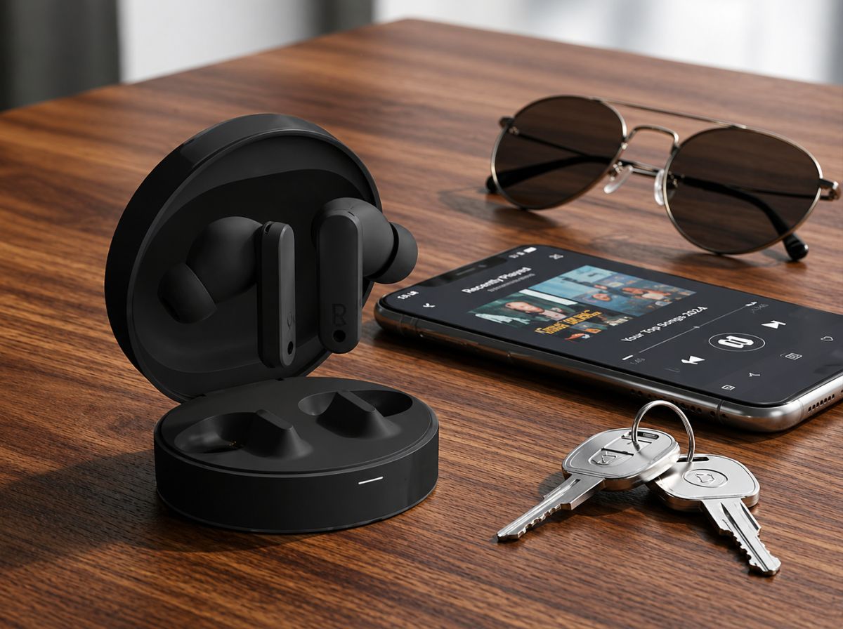 Round Wireless Earbuds with 12-Hour Playtime