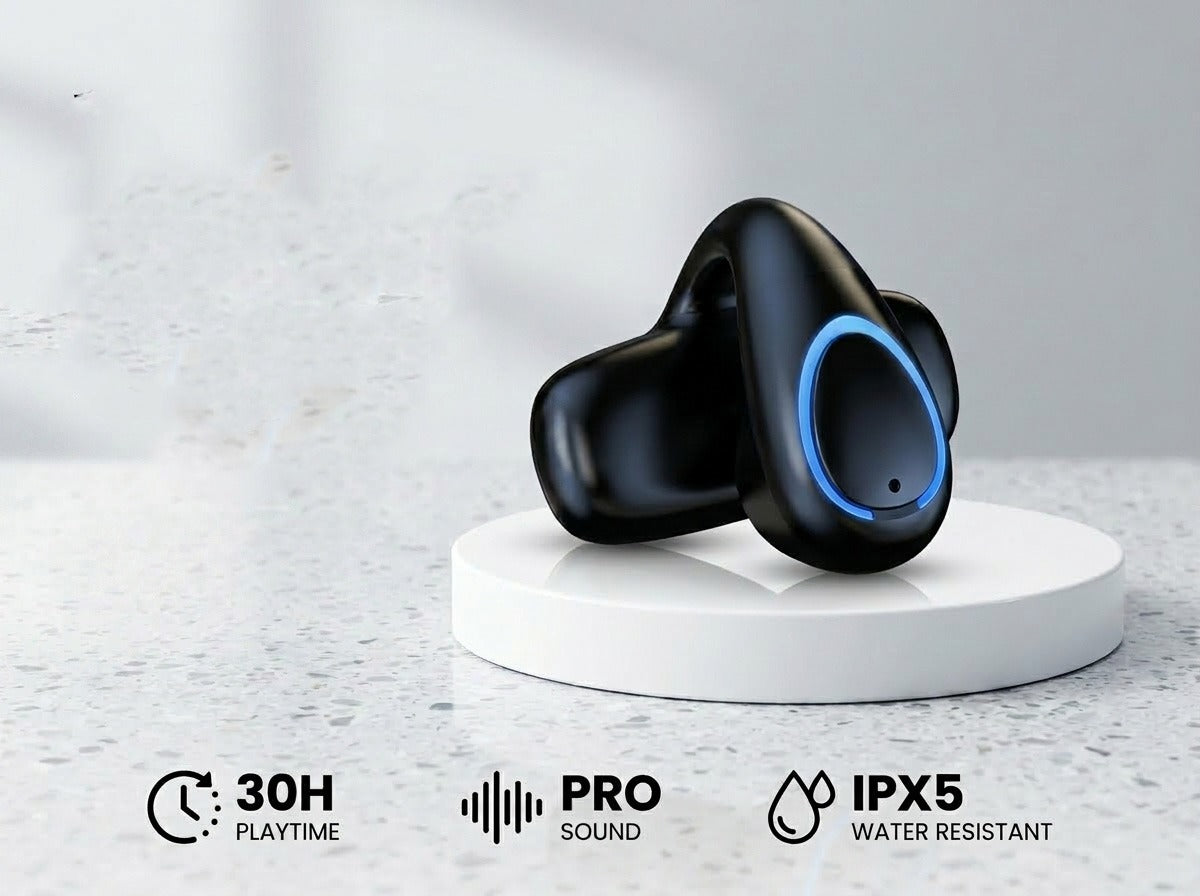 Ctrl8 X33 Open-Ear Bluetooth Headphones with Clip-On Design-UQ