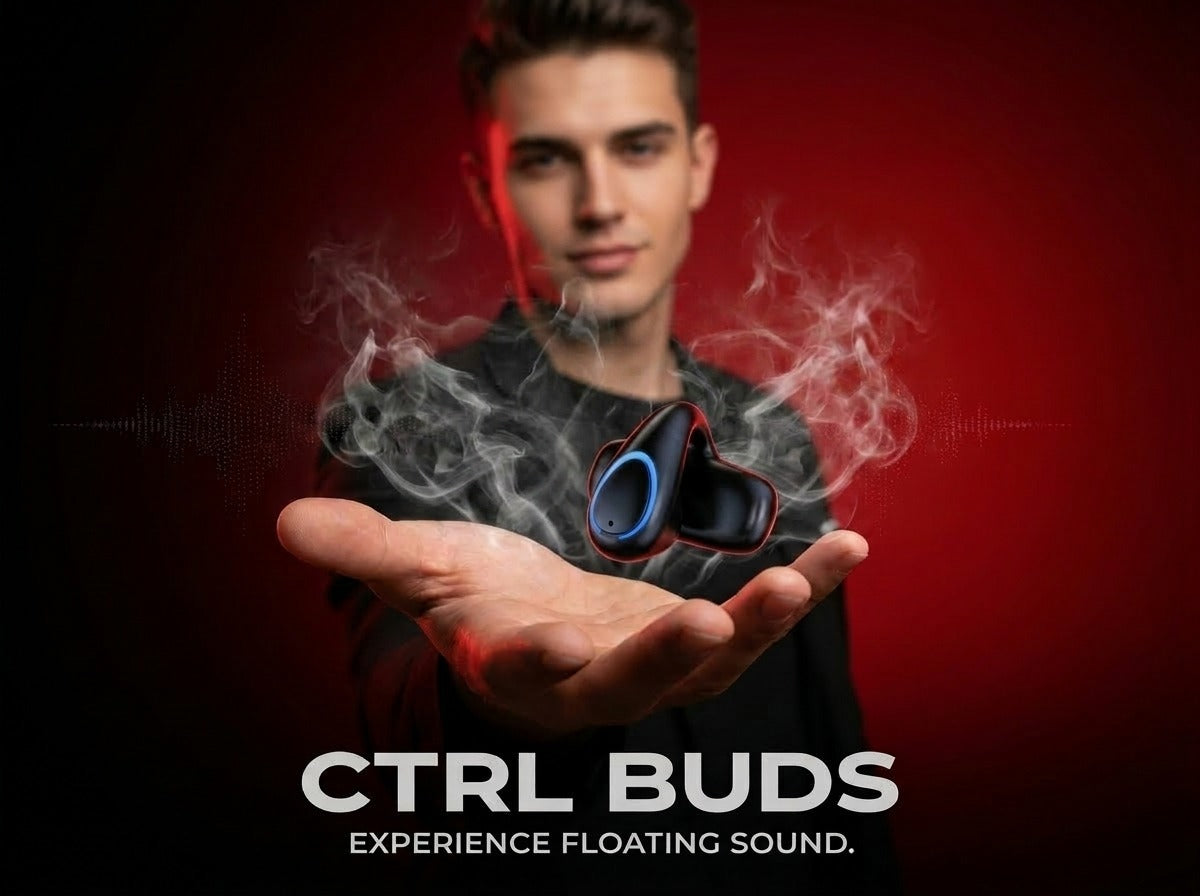 Ctrl8 X33 Open-Ear Bluetooth Headphones with Clip-On Design-UQ