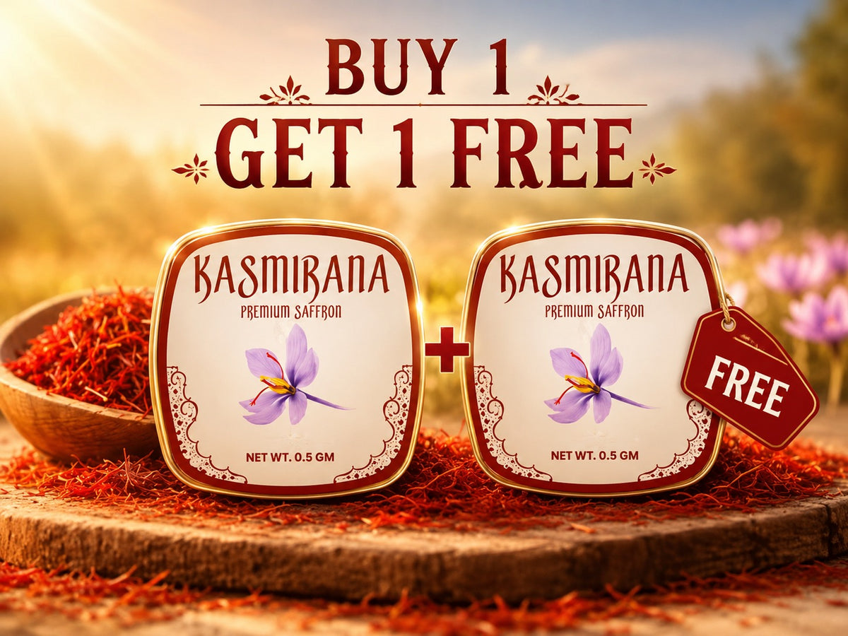 Buy1 Get1 Pure Kashmiri Saffron (Kesar)(0.5 gm each)-UP