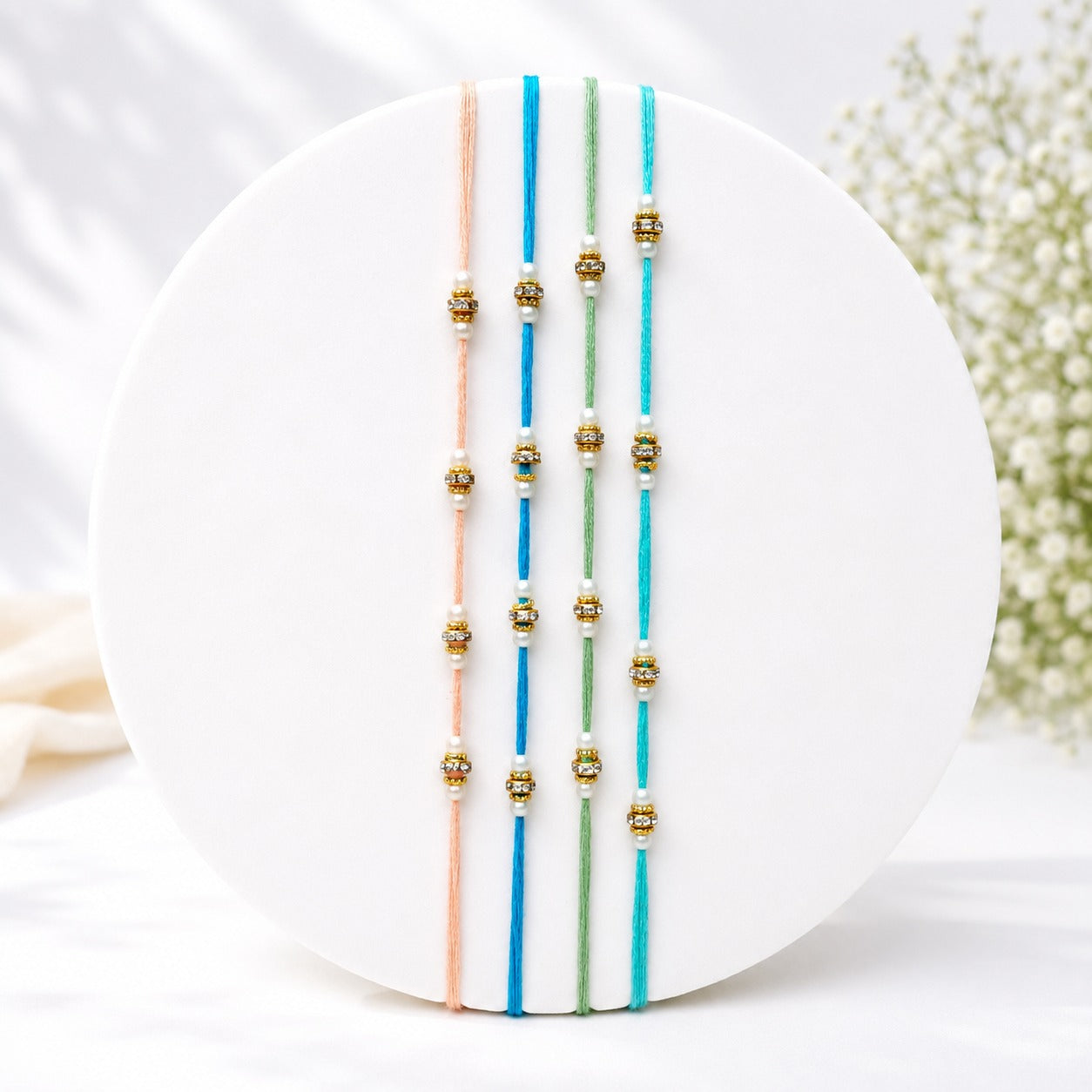 Set of 4 Designer Rakhi's for Brother | Premium Raksha Bandhan Special_You