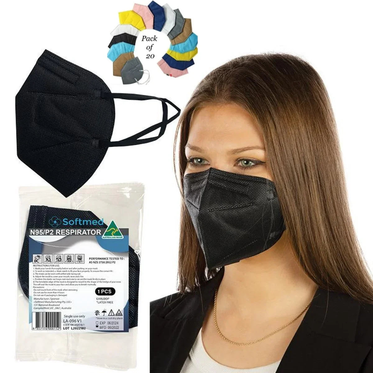 Set of 2 N95 Masks- Anti Pollution| Washable-UP
