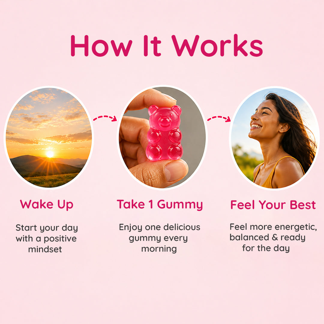 Purna Multivitamin Gummies – Strawberry Flavor | Daily Wellness & Energy Support | 30 Vegan Gummies-UP