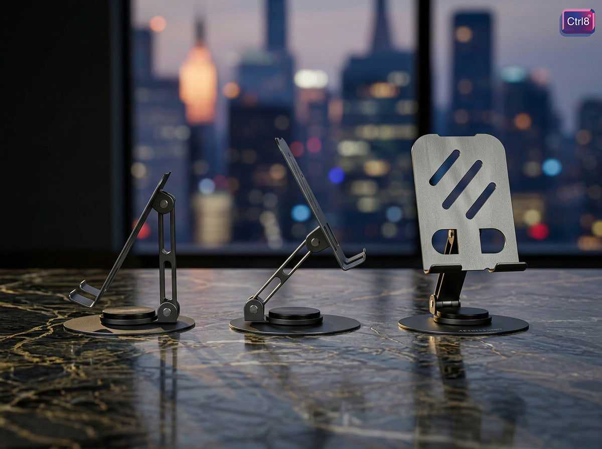 Ctrl8 360 Adjustable Aluminium Anti Slip Phone Stand-P