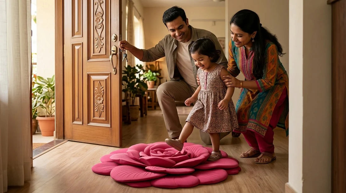Floral Plush Diatomaceous Earth Door Mats-US