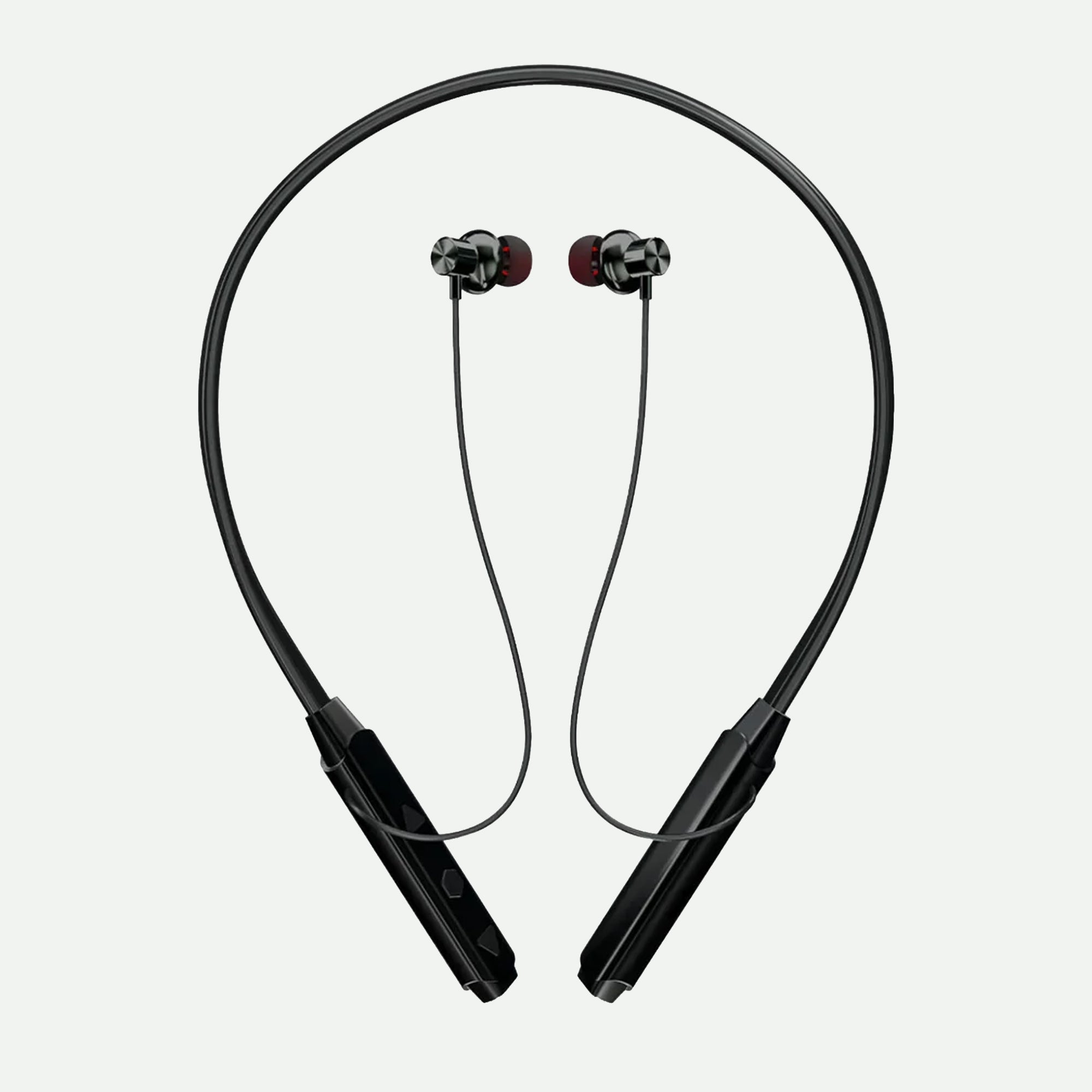 CTRL8 wireless Bluetooth neckband with ergonomic design and HD sound in sleek black finish