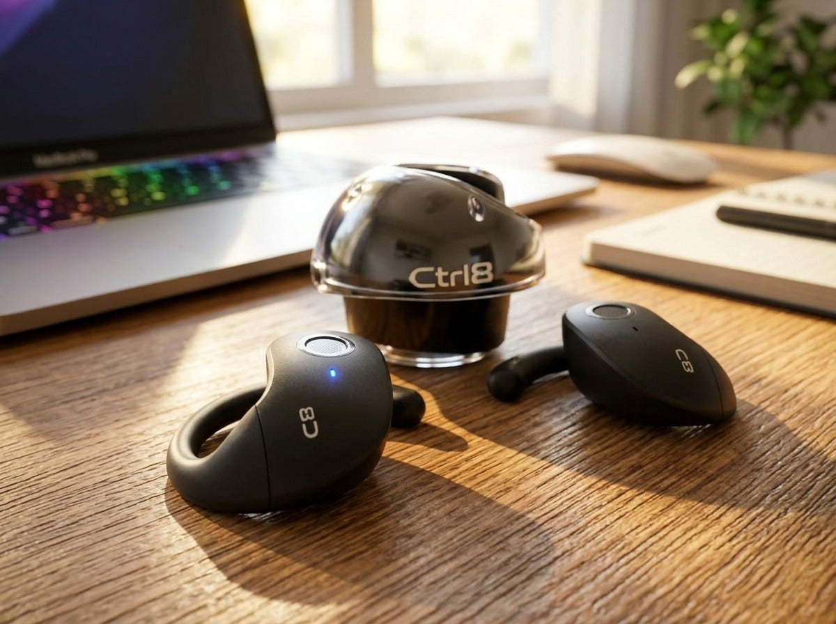 Ctrl8 T2 Over The Ear Earbuds-BM