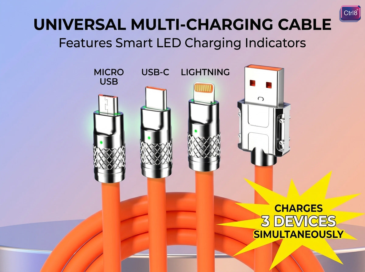 Ctrl8 Cable Fast Charging Data Orange
